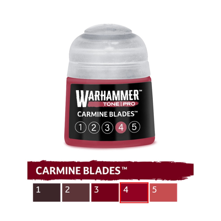 Carmine Blades 4 - 12ml Tone Pro - WARHAMMER 99189961279 20-144