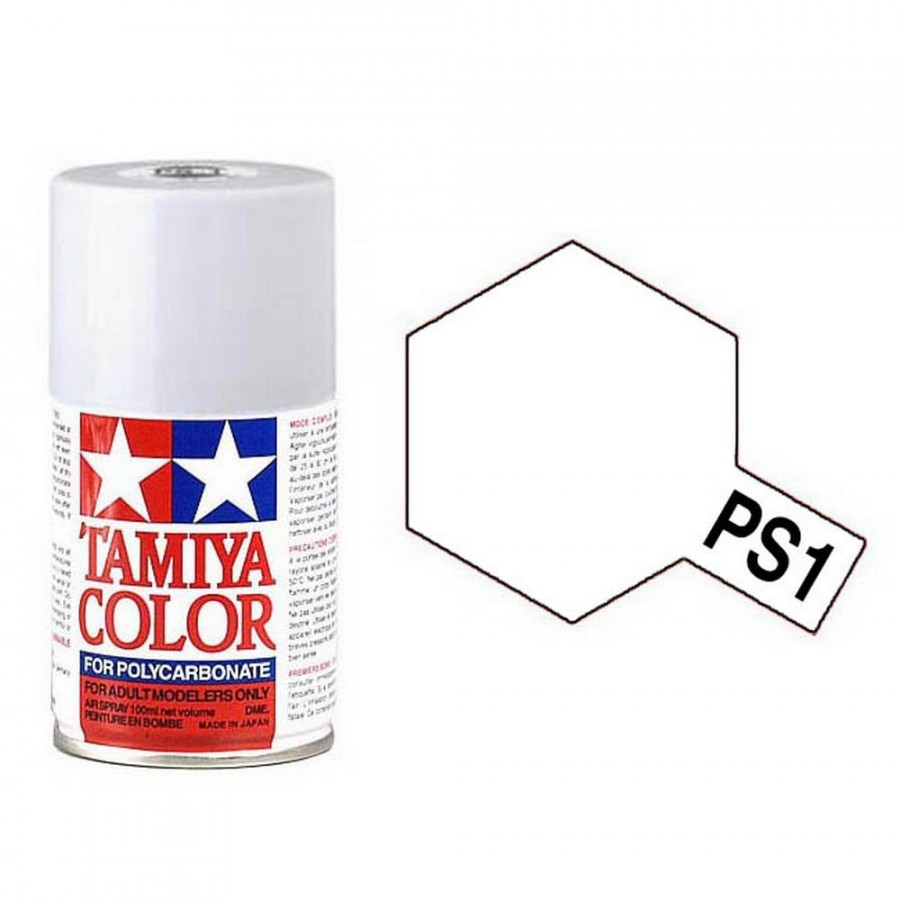 Blanc Polycarbonate Spray de 100ml-TAMIYA PS1