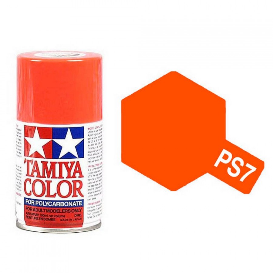 Orange Polycarbonate Spray de 100ml-TAMIYA PS7