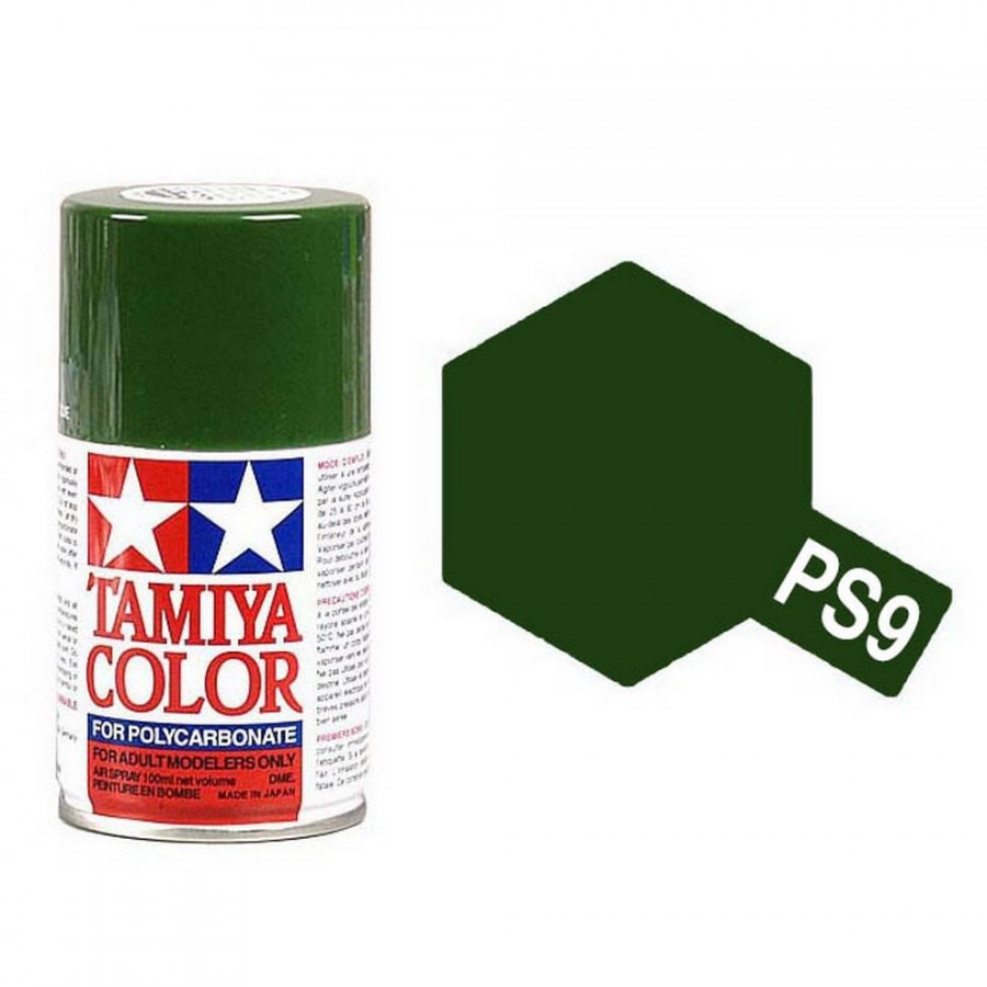 Vert Foncé Polycarbonate Spray de 100ml-TAMIYA PS9