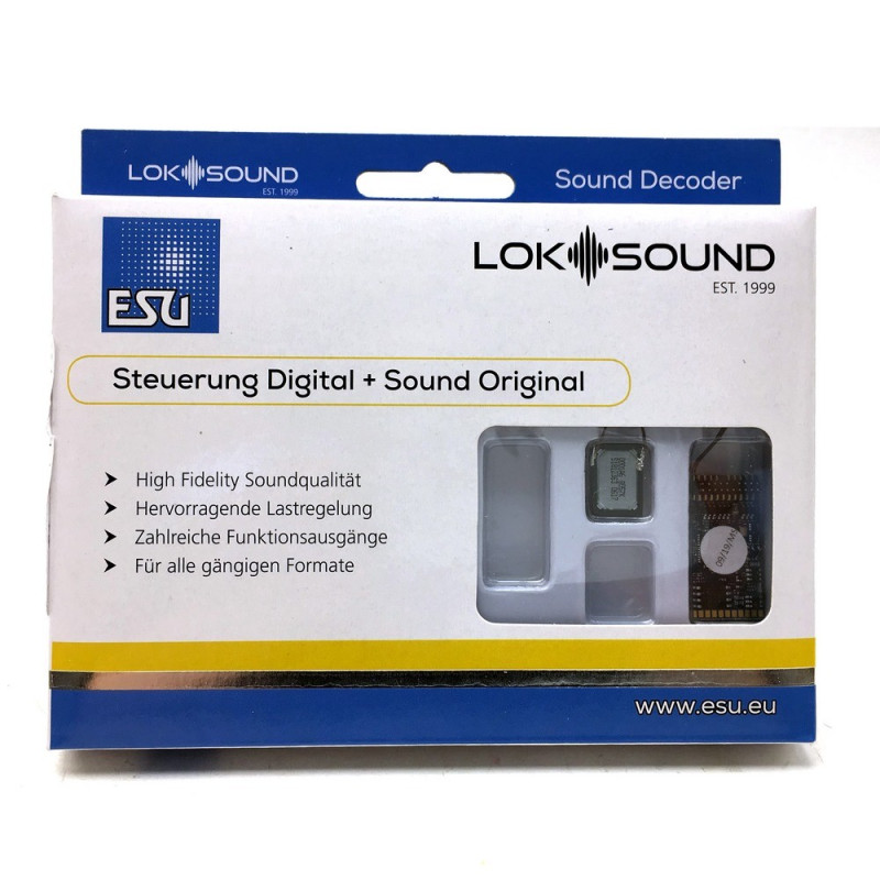 Décodeur digital Plux22 NEM658 loksound V5 sonore-ESU-58412 Décodeur digital Plux22 NEM658 loksound V5 sonore-ESU-58412