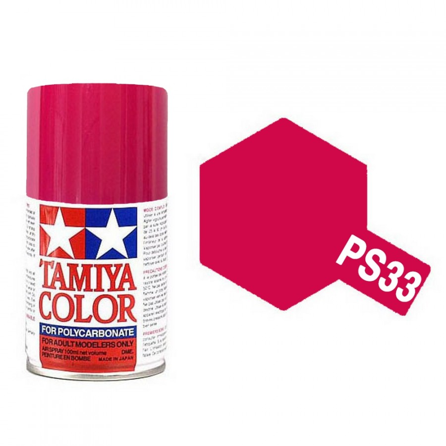 Cherry Red Polycarbonate Spray de 100ml-TAMIYA PS33