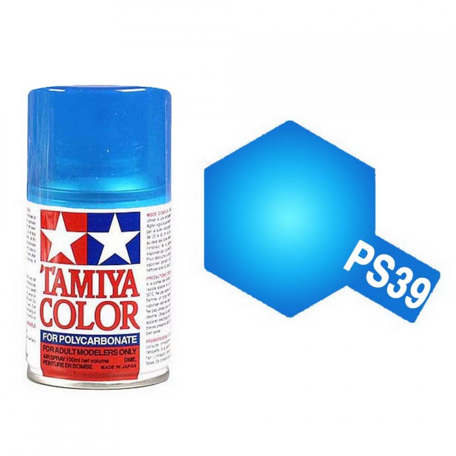 Bleu clair translucide Polycarbonate Spray de 100ml-TAMIYA PS39