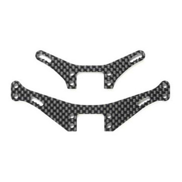 Supports amortisseurs longs TRF420 Carbone - 1/10 - TAMIYA 47440