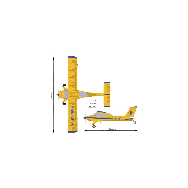 Avion WILGA 2000 Brushless ARF - T2M T4515