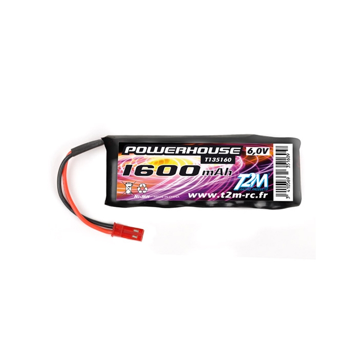 Batterie Accu RX 6V/1600 mAh BEC - T2M T135160