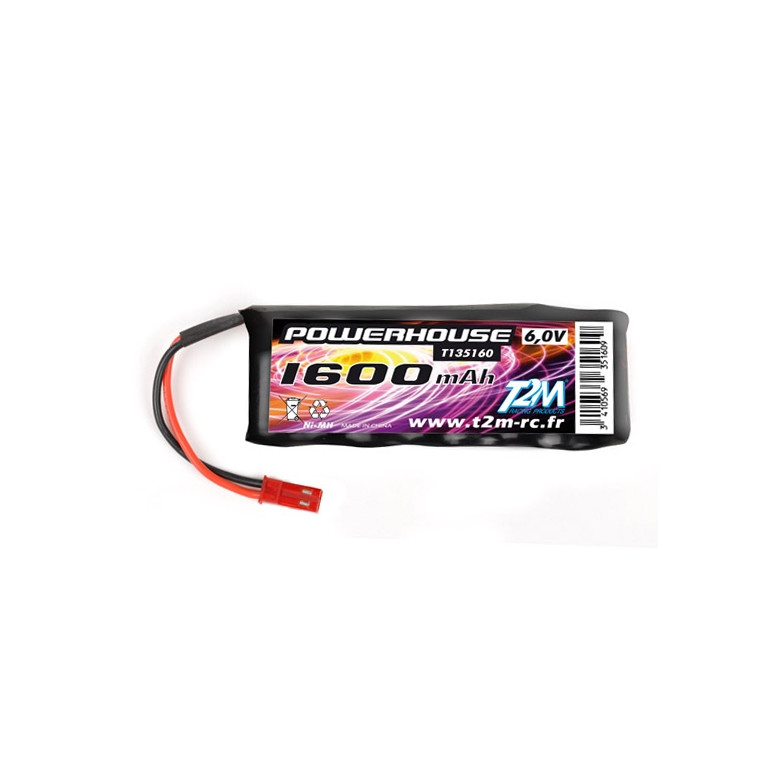 Batterie Accu RX 6V/1600 mAh BEC - T2M T135160