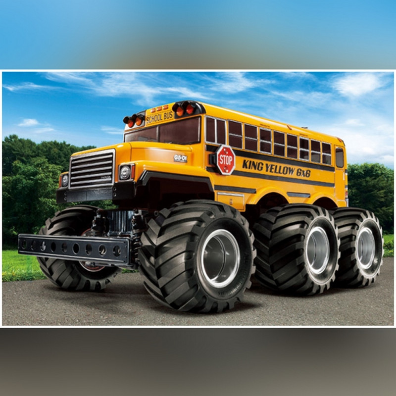 Bus Scolaire US King Yellow G6-01 6WD Kit - 1/18 - TAMIYA 58653