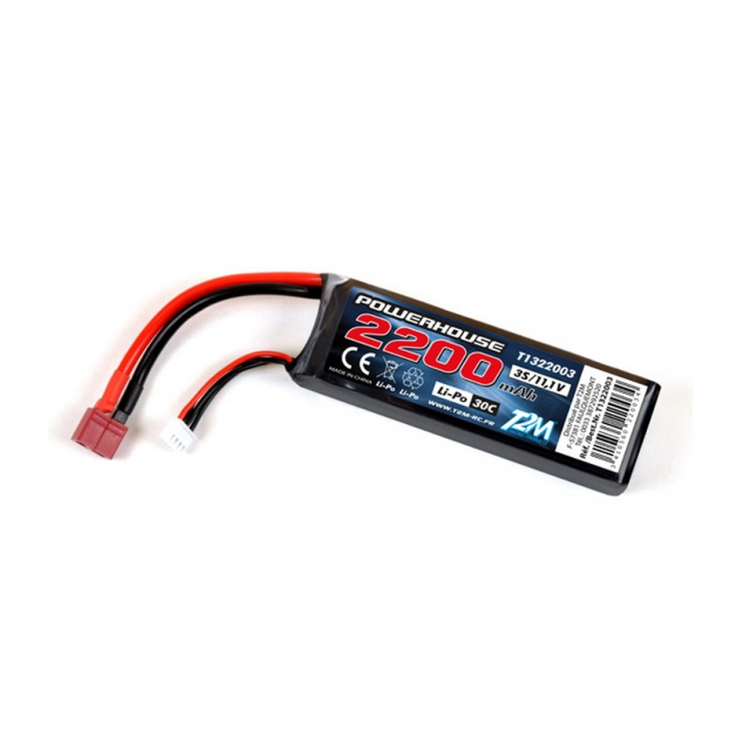 Accu LiPo avion 3s 2200 mAh 30C - T2M T1322003