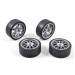 4 Roues "BBS" Drift 26 mm - Hexa 12 mm - 1/10 1/12 - TAMIYA 9400596