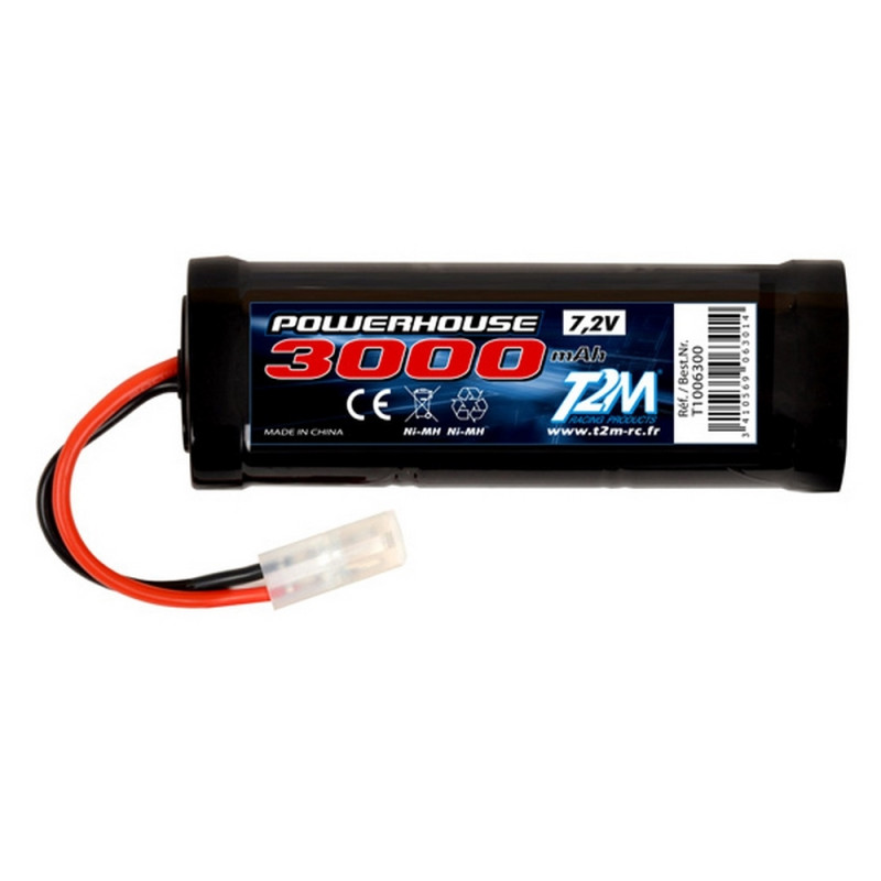 Batterie Ni-MH powerhouse 3000 mAh, 7.2V - T2M T1006300